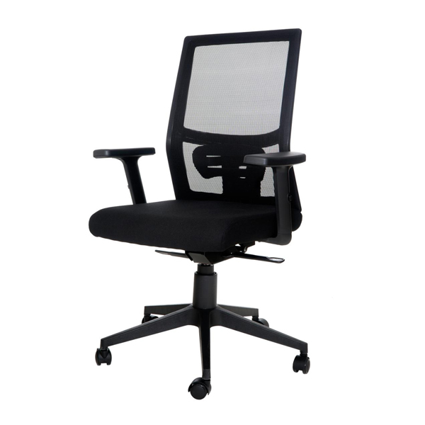 Cadeira de Escritório Diretor TELA Mesh KIEV  COR PRETO  Pollo Móveis  34006