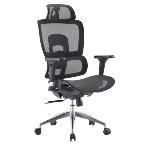 Cadeira de Escritório Presidente Tela ÉVORA  Cor Preto  30065